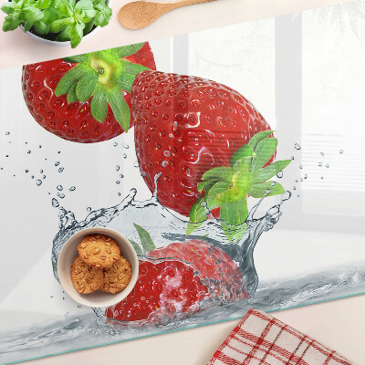 Tabla de cocina Fresas en agua