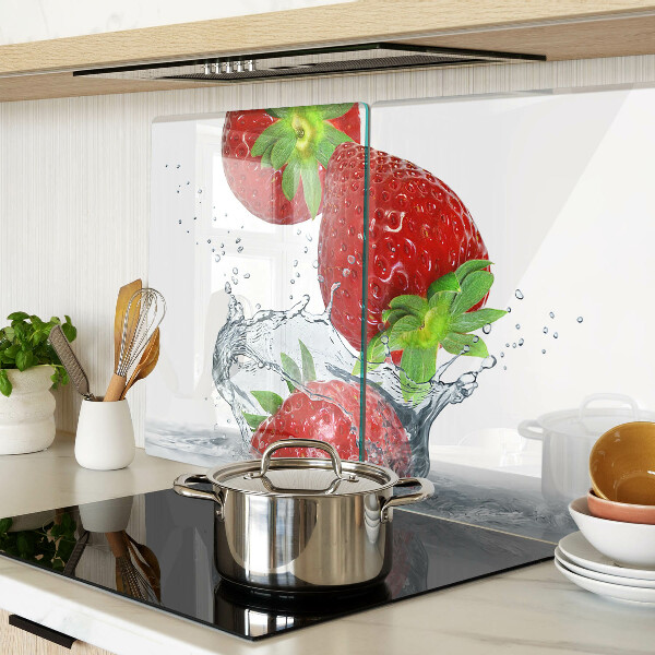 Tabla de cocina Fresas en agua