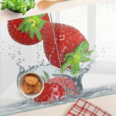 Tabla de cocina Fresas en agua