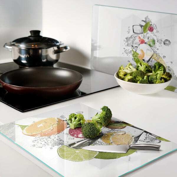 Tabla de cortar Fruta en agua