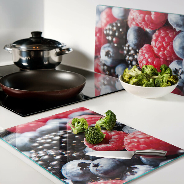 Tabla de cortar de cristal Frutos del bosque