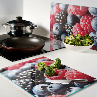 Tabla de cortar de cristal Frutos del bosque