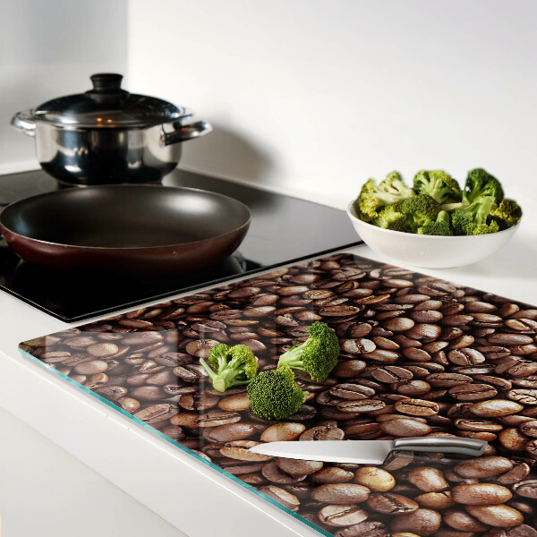 Tabla de cortar de cristal Granos de café