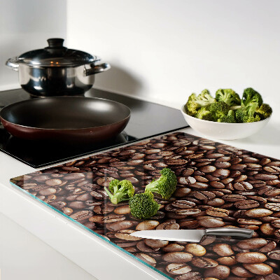 Tabla de cortar de cristal Granos de café