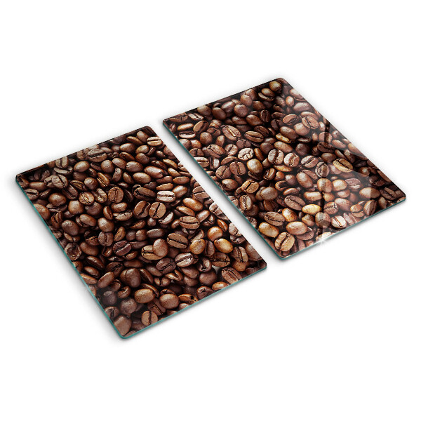 Tabla de cortar de cristal Granos de café