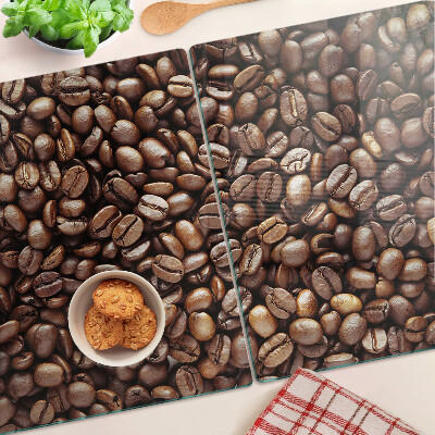Tabla de cortar de cristal Granos de café