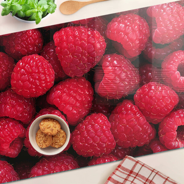 Tabla de cortar Frambuesas al fondo