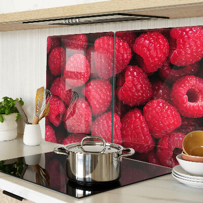 Szklana deska kuchenna Maliny na tle