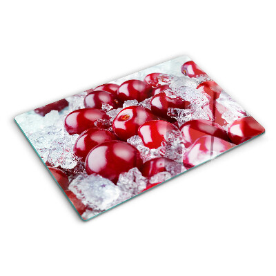 Tabla de cocina Uvas rojas en hielo