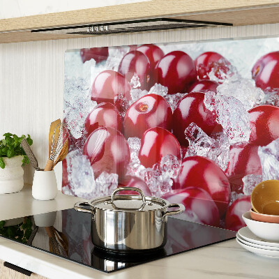 Tabla de cocina Uvas rojas en hielo