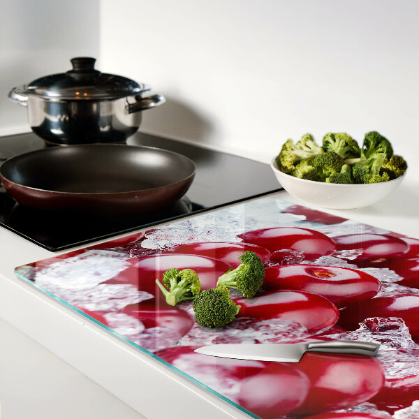 Tabla de cocina Uvas rojas en hielo