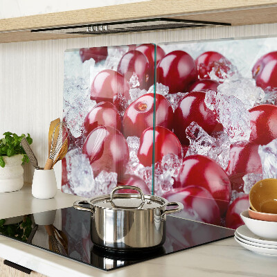 Tabla de cocina Uvas rojas en hielo