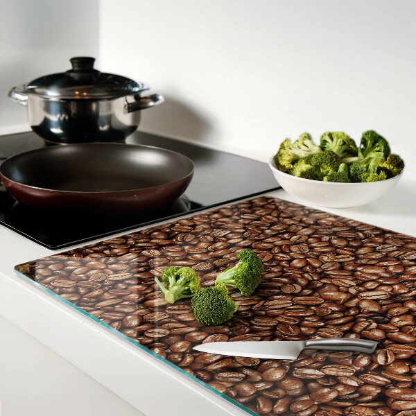 Tabla de cortar de cristal Granos de café