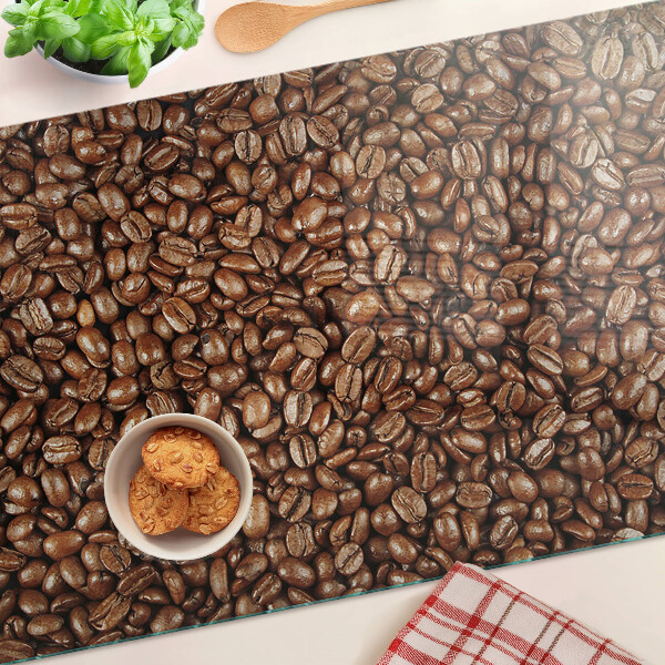 Tabla de cortar de cristal Granos de café
