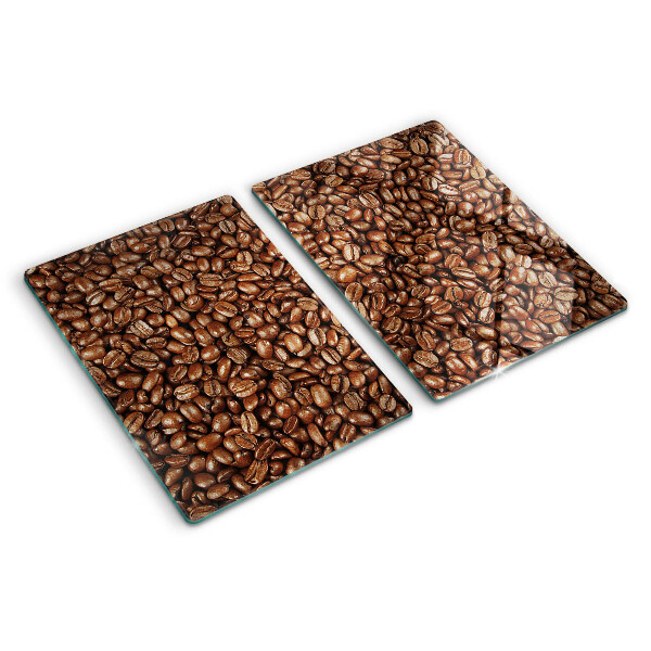 Tabla de cortar de cristal Granos de café