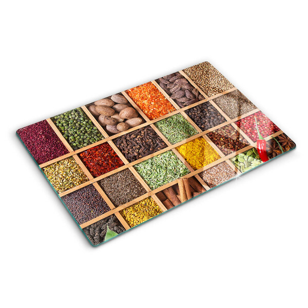Tabla de cocina Especias en frascos