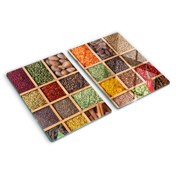 Tabla de cocina Especias en frascos