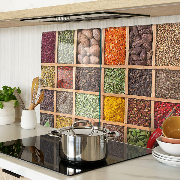 Tabla de cocina Especias en frascos