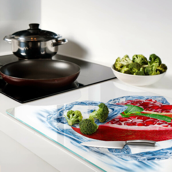 Tabla para cortar Granada en hielo