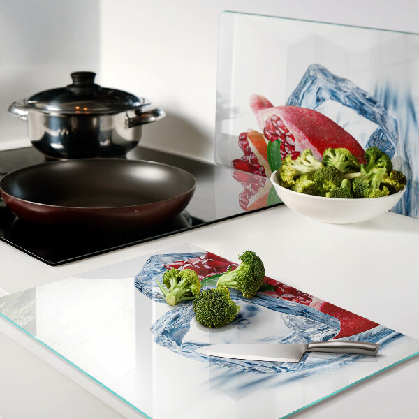 Tabla para cortar Granada en hielo