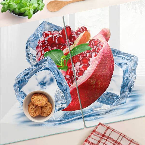 Szklana deska kuchenna Granat w lodzie