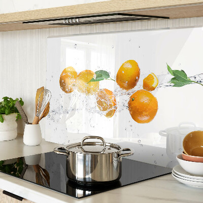 Tabla de cocina Frutas cítricas con agua