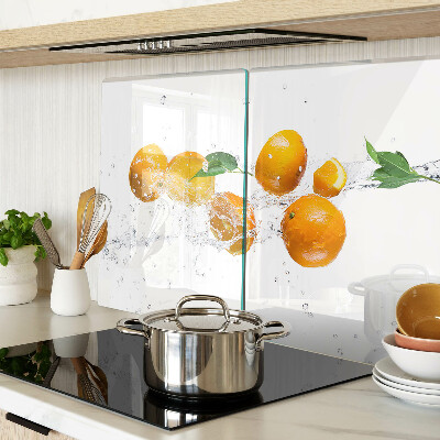 Tabla de cocina Frutas cítricas con agua