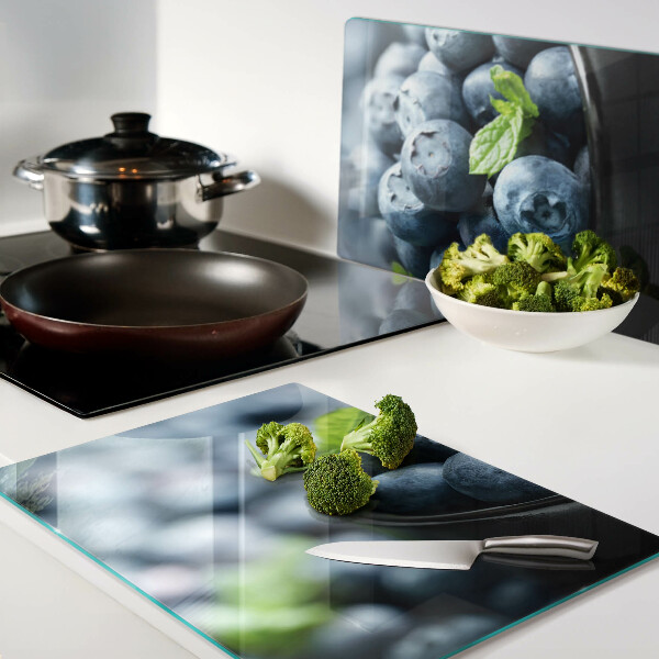 Tabla de cortar de cristal Bayas en un bol