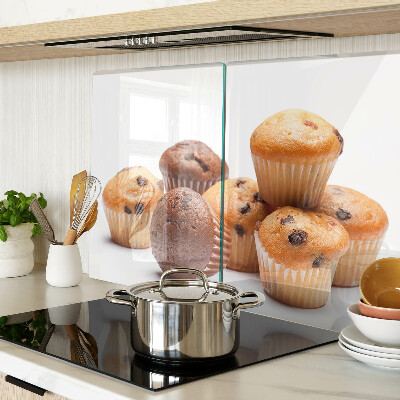 Szklana deska kuchenna Muffinki czekoladowe i waniliowe