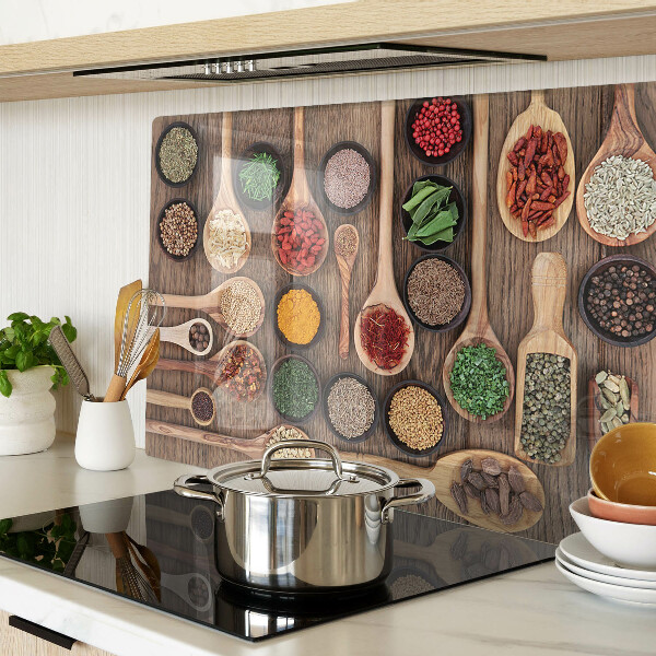 Tabla para cortar Especias y hierbas en cucharas.