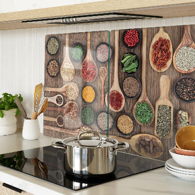 Tabla para cortar Especias y hierbas en cucharas.