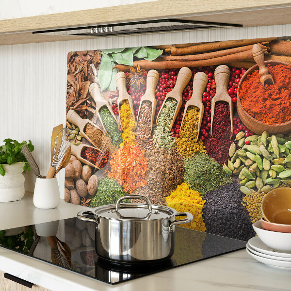 Tabla de cortar de cristal Especias y hierbas