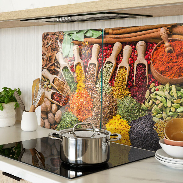 Tabla de cortar de cristal Especias y hierbas