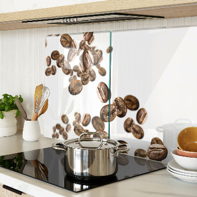 Tabla de cocina Granos de café en movimiento