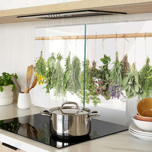 Szklana deska do krojenia Suszone zioła na sznurku