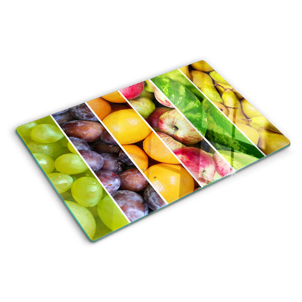 Tabla de cocina Frutas en colores del arco iris