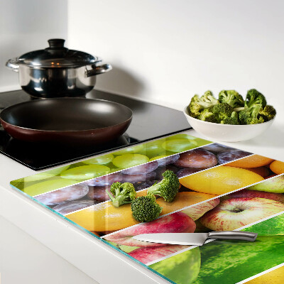 Tabla de cocina Frutas en colores del arco iris