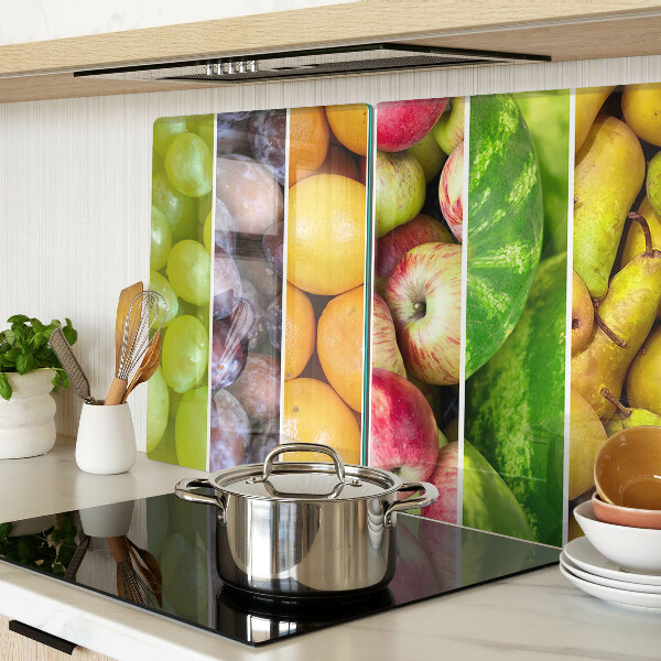 Tabla de cocina Frutas en colores del arco iris