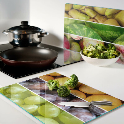 Tabla de cocina Frutas en colores del arco iris