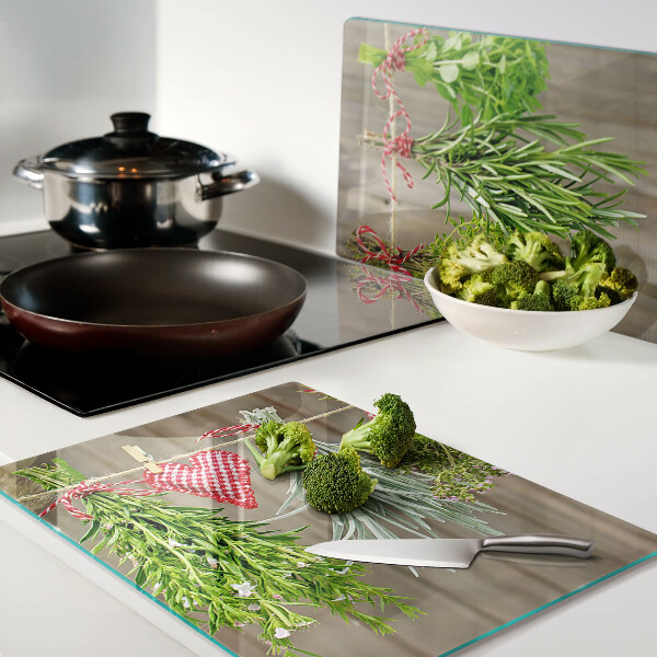 Tabla para cortar Hierbas en una cuerda