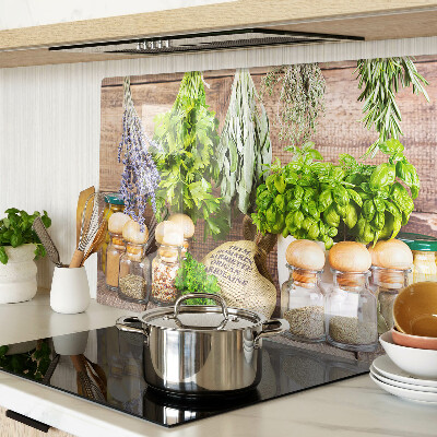 Tabla de cortar Hierbas y especias en la cocina