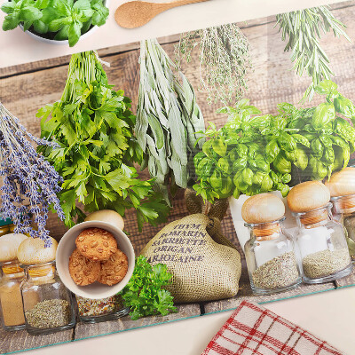 Tabla de cortar Hierbas y especias en la cocina