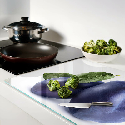 Tabla para cortar Ciruelas con hojas