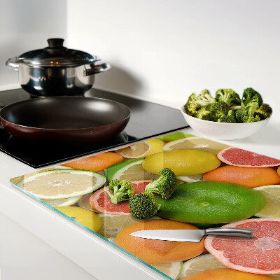 Tabla de cocina Frutas cítricas en colores