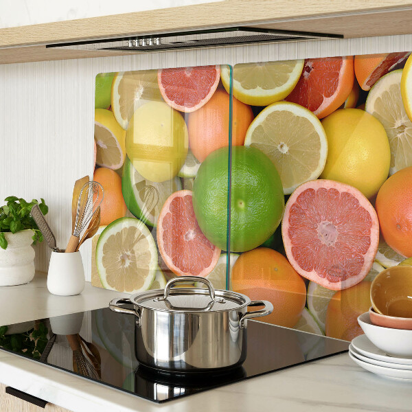 Tabla de cocina Frutas cítricas en colores