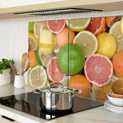 Tabla de cocina Frutas cítricas en colores