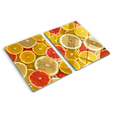 Tabla para cortar Frutas cítricas en colores del arco iris