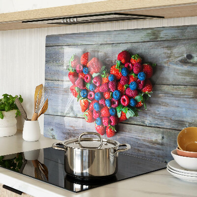 Tabla para cortar Corazón de frutos del bosque