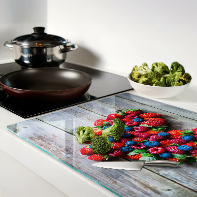 Tabla para cortar Corazón de frutos del bosque