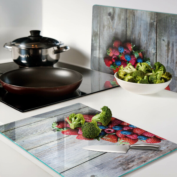 Tabla para cortar Corazón de frutos del bosque